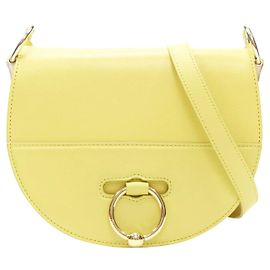 nova bolsa de ombro Latch dourada amarela de JW ANDERSON com anel de perfuração Amarelo
