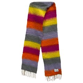 Sciarpa con frange Loewe in mohair multicolore Multicolore