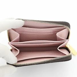 Louis Vuitton-Louis Vuitton Zippy Coin Purse-Pink,Damier ebene