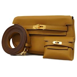 Hermès-Sac à épaule Hermes Kelly Move Swift Bronze-Autre