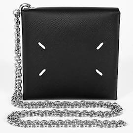 Maison Martin Margiela-Maison Margiela Black Leather Coin Purse-Black