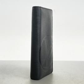 Louis Vuitton-Louis Vuitton Long Wallet Epi Portefeuille Brazza M63511 Noir-Black