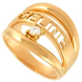 Céline Celine 18K Gelbgold Diamantring Andere