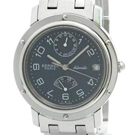 Hermès-Hermes Clipper Power Reserve Steel Automatic Watch-Other