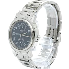 Hermès-Hermes Clipper Power Reserve Steel Automatic Watch-Other