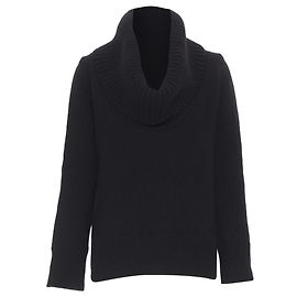 Schwarzer Pullover aus Wolle und Angora mit geripptem Rollkragen von Alexander McQueen Schwarz