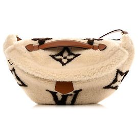 Sac banane en shearling Louis Vuitton Beige