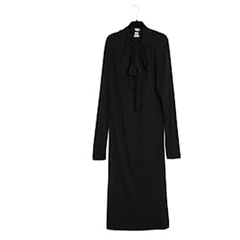 Hermès-Hermès by Jean Paul Gaultier Dress FR40 Black Jersey Ascot Dress US10 Hermes-Black