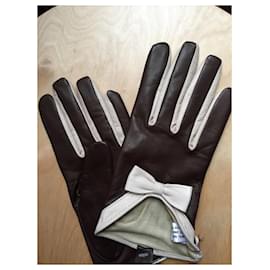 Autre Marque-Gloves-Beige,Chocolate