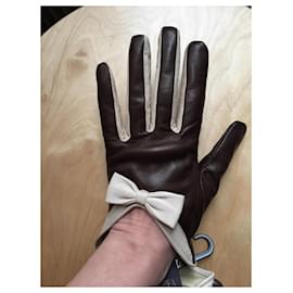 Autre Marque-Gloves-Beige,Chocolate