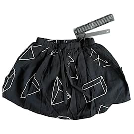 Autre Marque-Nununu Geometric Skirt-Black