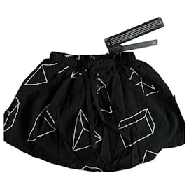 Autre Marque-Nununu Geometric Skirt-Black
