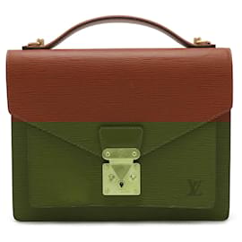 Louis Vuitton-Louis Vuitton Epi Monceau Handbag-Brown,Other