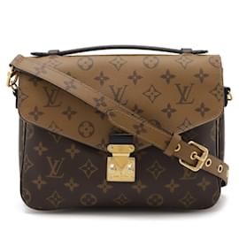 Louis Vuitton-Louis Vuitton Monogram Reverse Pochette Metis MM Handbag-Monogram