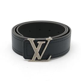 Louis Vuitton-Louis Vuitton Santur LV Initial Belt-Black,Monogram