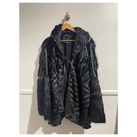 Fendi-FENDI Coats T.IT 40 Fur-Black