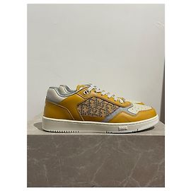 Baskets DIOR T.EU 43 Cuir Jaune