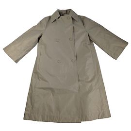 Jil Sander Beige Double-Layer Coat, Size 36 White