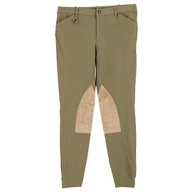 Pantalons Jodhpur Slim-Fit Ralph Lauren en coton vert olive Vert Vert olive