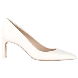 Sophia Webster Lola Pointed Toe Pumps in White Leather White