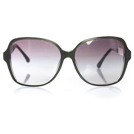 Chanel green squared sunglasses Green