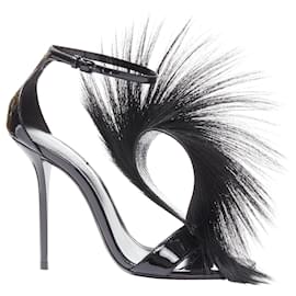 Saint Laurent- SAINT LAURENT Jamie 110 Runway black sandals -Black