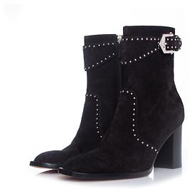 Givenchy Black suede ankle boots Black