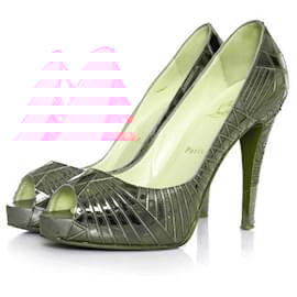 Christian Louboutin-Metallic pink pump-Pink
