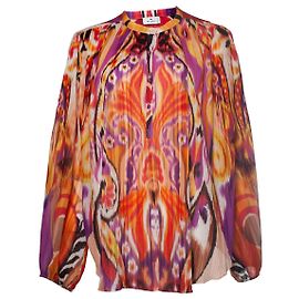 Blusa stampata trasparente multicolore Etro Altro