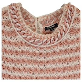 Chanel-Chanel Shift Mini Dress in Pink Cotton-Pink