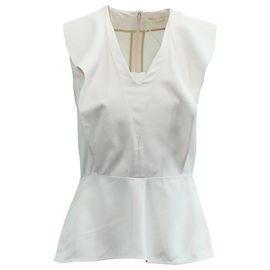 Chloé Blusa Peplum Chloe em Acetato Rosa Pastel Rosa Outro