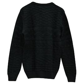 Autre Marque-APC Jacquard Tonal Sweater in Grey Wool-Grey