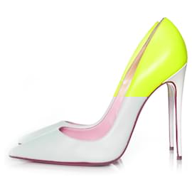 Christian Louboutin-Neon yellow pump-Yellow
