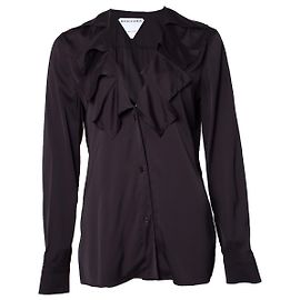 Braune Rüschbluse von Bottega Veneta Braun