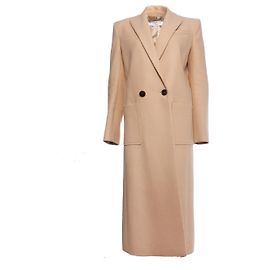 Givenchy Beige long wool coat Brown Beige