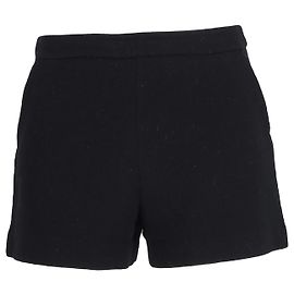 Boutique Moschino Mini Shorts in Black Wool Black