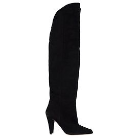 Iro Alma Over-The-Knee Boots in Black Suede Black
