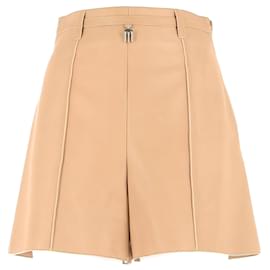 Hermès-Hermès trousers T.FR 34 Leather-Beige