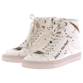 ZADIG & VOLTAIRE  Baskets T.EU 38 Cuir Blanc
