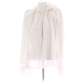 Magda Butrym topo T.FR 38 Seda Branco