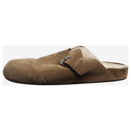 Isabel Marant Taupe suede sheepskin mules - size EU 38 Other