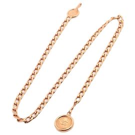 Chanel Cinto de corrente com medalhão CC dourado 31 Rue Cambon Outro