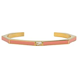 Fendi-Fendi Gold Gold Plated Enamel Bangle-Golden