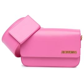Jacquemus-Jacquemus Pink Calfskin Le Carinu Shoulder Bag-Pink