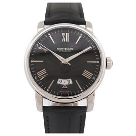 NOVE MONTBLANC 4810 DATA 7390 115122 42 MM RELÓGIO AUTOMÁTICO DE AÇO Prata