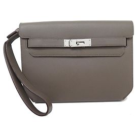 Hermès BORSA HERMES KELLY DEPECHES PELLE EPSOM ETOUPE Taupe