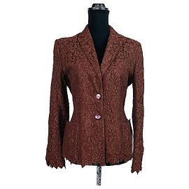 Braune Spitzenjacke Lolita Lempicka Vintage Braun