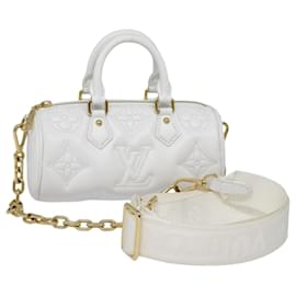 Louis Vuitton-LOUIS VUITTON Bubble Glam Papillon BB Hand Bag Snow M59827 LV Auth 89083SA-Other