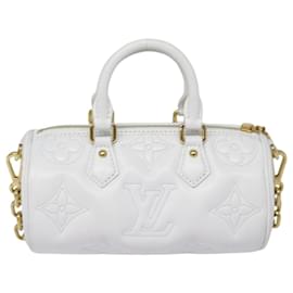 Louis Vuitton-LOUIS VUITTON Bubble Glam Papillon BB Hand Bag Snow M59827 LV Auth 89083SA-Other