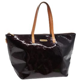 LOUIS VUITTON Sac Tote Bellevue GM Monogram Vernis Amarante M93589 Auth ep5671 Bordeaux